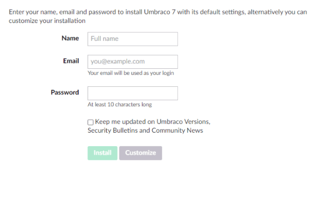 umbraco settings